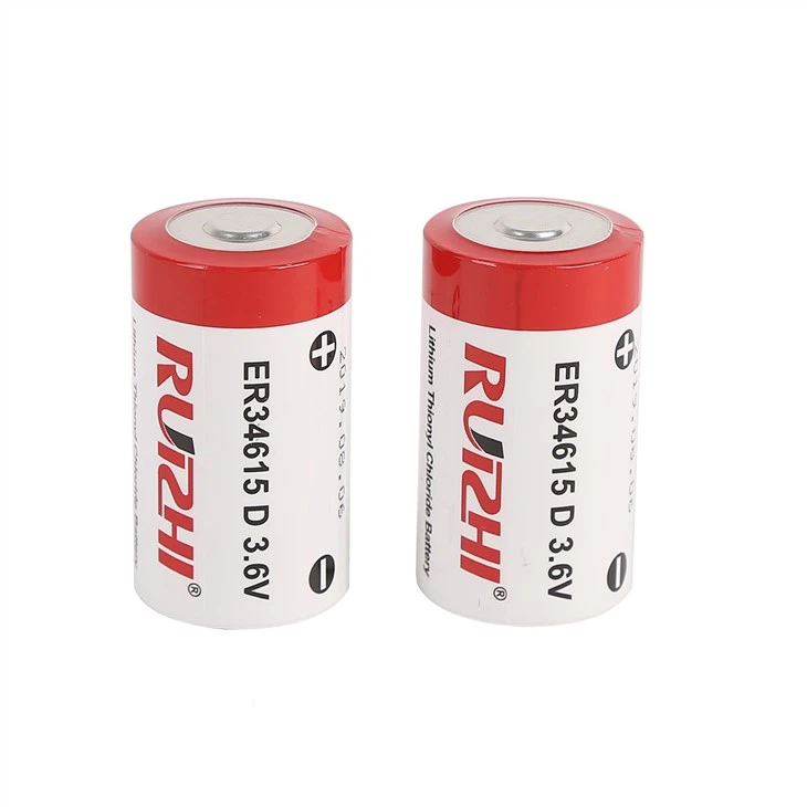 ER34615 D Cell Batteries 3.6V Lithium Battery 19Ah Li-SOCL₂ Non-Rechargeable Battery LS-33600 SB-D02 XL-205F For CNC Machine Tool, Injection Molding Machine,Printing Machine,Gas Meter